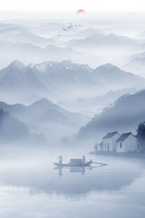 玄关山水画
