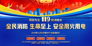 2025年全国消防日背景