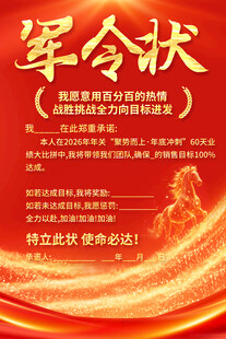 军令状海报