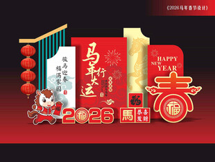 马年打卡点美陈