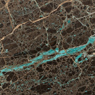 蓝绿色纹理大理石图案