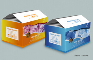 肥料包装箱子多彩精美包装盒展示