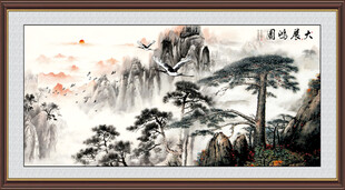 大鹏展翅国画