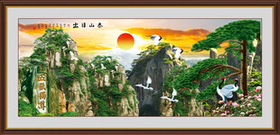 泰山风景画