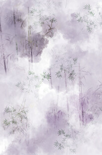 梦幻紫色森林风景图