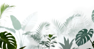 雾气磨砂膜效果绿植贴图