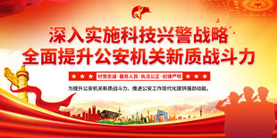 科技兴警展板