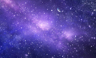 紫色星空背景图天花软膜