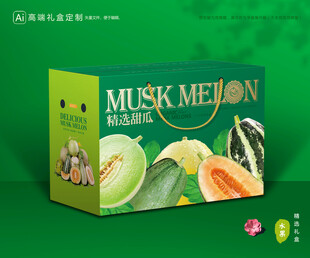 甜瓜包装 蜜瓜礼盒