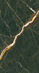 金色纹理墨绿色大理石