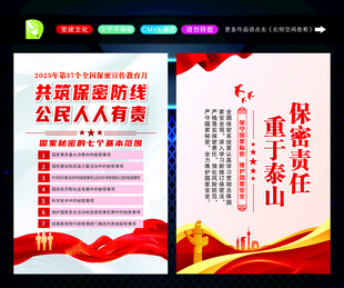 保密海报