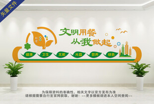 学校食堂文化墙