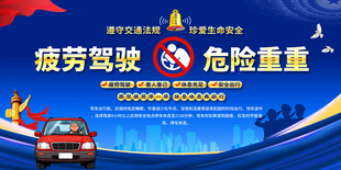 疲劳驾驶展板