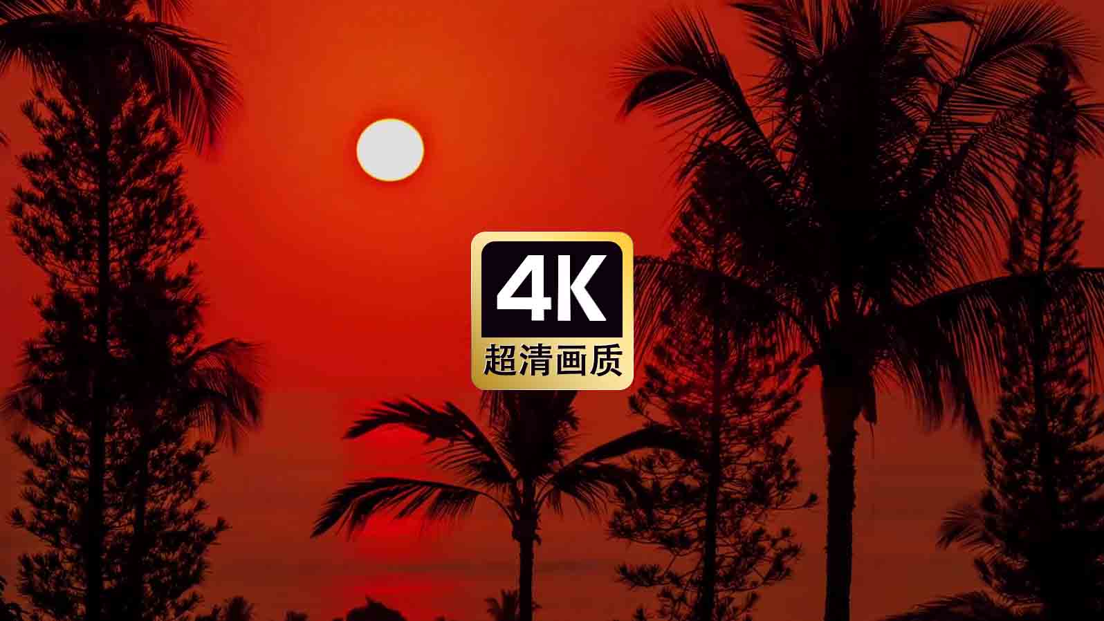 短视频素材海上日落过程