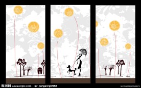 无框画 移门图案