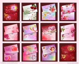 婚庆名片 情人节名片