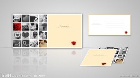 原创情人节折页设计