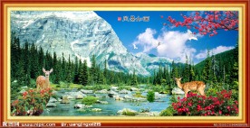 自然风景山水画