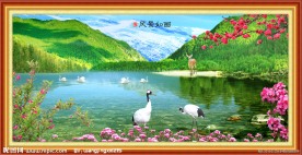 自然风景山水画