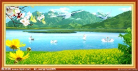 自然风景山水画