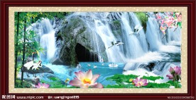 自然风景山水画