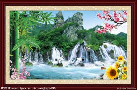 自然风景山水画