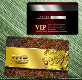 VIP 会员卡 尊贵VIP酒店贵宾卡模板