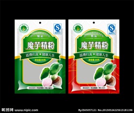 藕粉包装（平面分层矢量图）