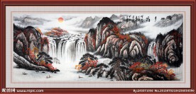 国画 山水画 壁画