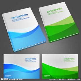蓝色绿色 画册封面