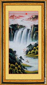 流水生财 国画