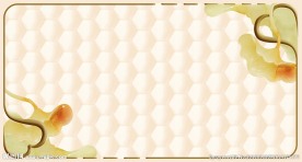 荷花荷叶 六角方格 软包源分层