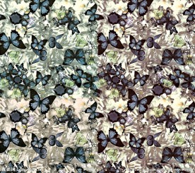 蝴蝶 四方连续 印花