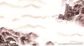 山水风景画 源分层