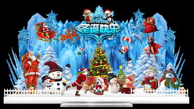 冰雪主题圣诞节创意舞台美陈