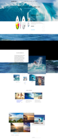运动冲浪旅游度假网站模板