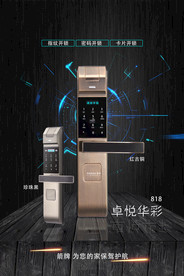 智能锁海报