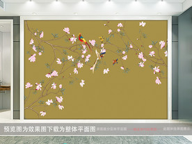 花鸟壁画