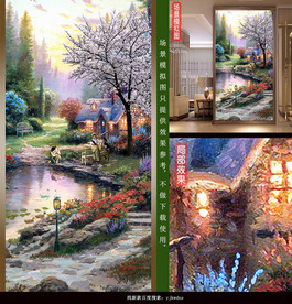 欧式田园风景壁画