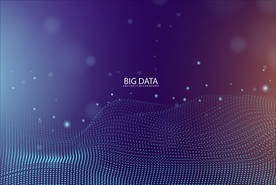 大数据曲线背景