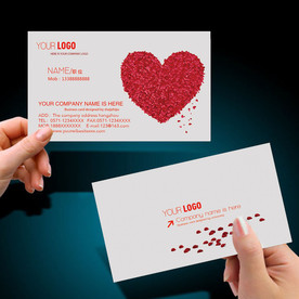 婚庆名片设计模板