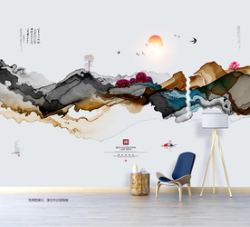 抽象画 水墨画 装饰画