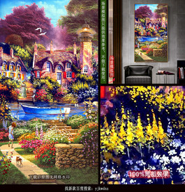 地中海风景油画