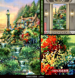 美式田园别墅水景