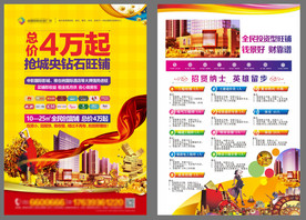 商业地产单页 商铺单页