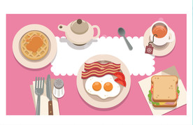 早餐美食插画