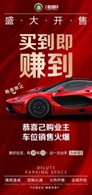 车位 楼盘 开 盘倒计时 海报