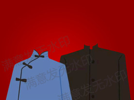 卡通结婚证件照衣服正装民国风