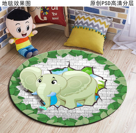卡通图案儿童房地毯