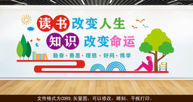 读书改变人生 学习文化墙